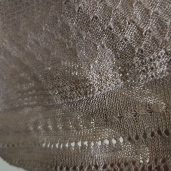 Nanette Lepore 100% Linen Neutral Open Cardigan Sweater Size S - Picture 3 of 5